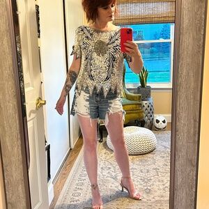 American Eagle Size 4 Crossover Distressed Shorts